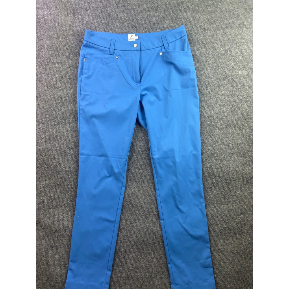Daily Sports Golf Pants Womens Size 12 Blue Straight Leg Performance Trousers